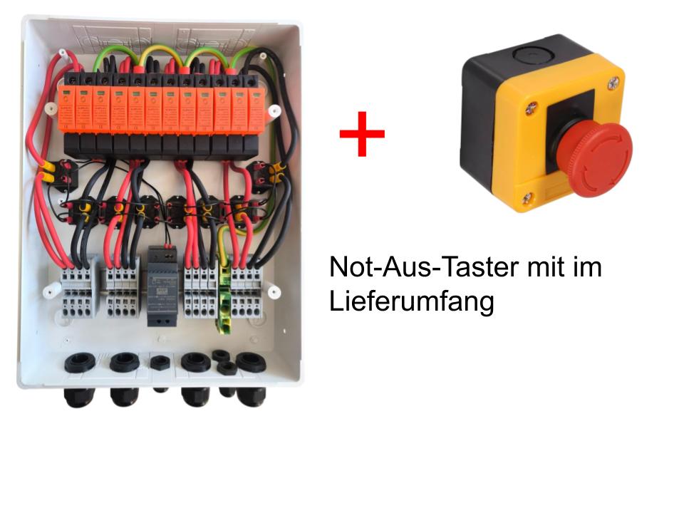 PV Feuerwehrschalter mit ein/aus Schaltautomatik und DC Überspannungsschutz 4-Strings Solar Generator Anschlusskasten 820V Typ I + Typ II – Bild 8